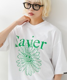SAVIER（サビアー）の「【SAVIER/サビアー】×【SMILEY FACE/スマイリーフェイス】コラボ フラワープリント Tシャツ オーバーサイズ（Tシャツ/カットソー・メンズ）」