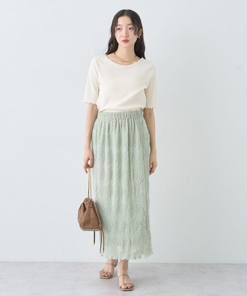 earth music&ecology（アースミュージックアンドエコロジー）の「リブメロープルオーバー（Tシャツ/カットソー・レディース・ブラック/ブラウン/ピンク/アイボリー・S/M）」の14枚目の写真