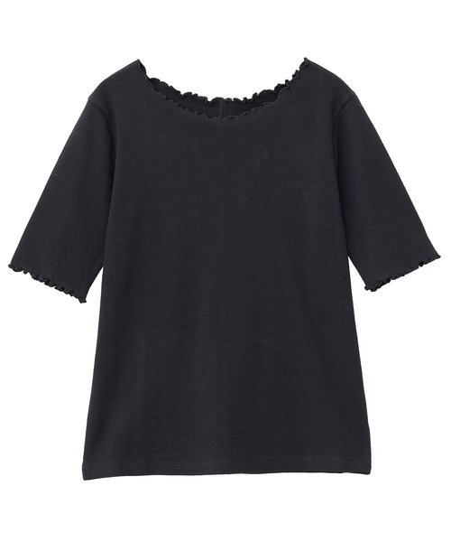 earth music&ecology（アースミュージックアンドエコロジー）の「リブメロープルオーバー（Tシャツ/カットソー・レディース・ブラック/ブラウン/ピンク/アイボリー・S/M）」の10枚目の写真