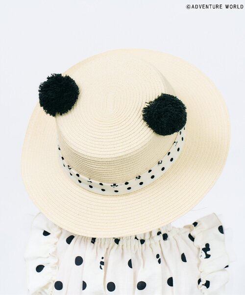 apres les cours（アプレレクール）の「アドベンチャーワールドパンダカンカン帽（ハット・キッズ・ベージュ・48/50/52/54）」の8枚目の写真
