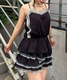 キャンディ♡ストリッパー　　スイムウェア　【ブラック】 セール】水着 チェーン肩紐モノキニスイムウェア（水着