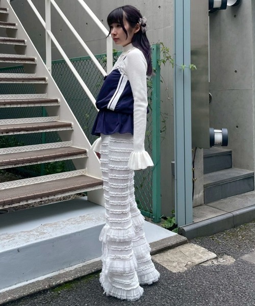 Candy Stripper（キャンディストリッパー）の「JERSEY ROSE キャミソール（キャミソール・レディース・ネイビー/ピンク/ブラック・FREE）」の6枚目の写真