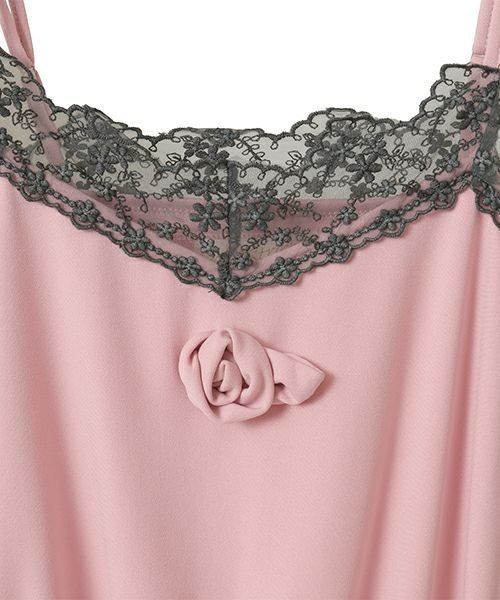 Candy Stripper（キャンディストリッパー）の「JERSEY ROSE キャミソール（キャミソール・レディース・ネイビー/ピンク/ブラック・FREE）」の11枚目の写真