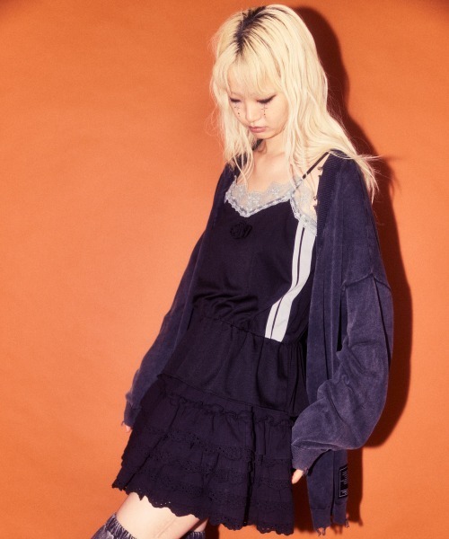 Candy Stripper（キャンディストリッパー）の「JERSEY ROSE キャミソール（キャミソール・レディース・ネイビー/ピンク/ブラック・FREE）」の22枚目の写真