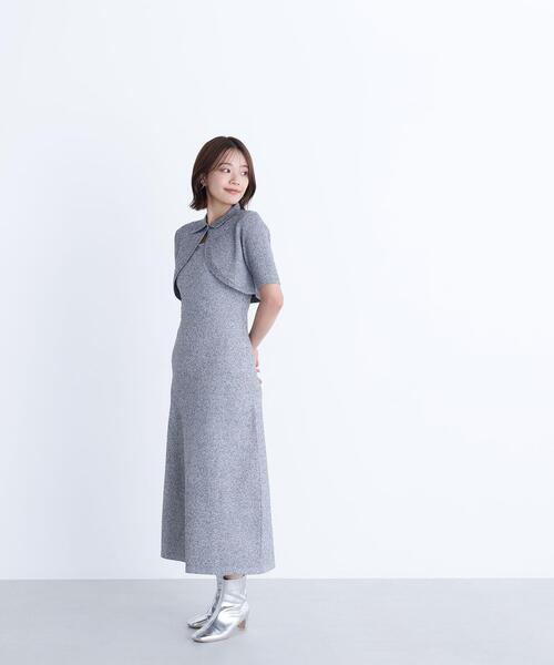 NATURAL BEAUTY BASIC(ナチュラルビューティーベーシック)の「◇ショートボレロセットニットワンピース(ワンピース・レディース・ブラック系その他/ブラウン系その他・MEDIUM/P/S)」の9枚目の写真