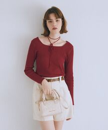 Maison de FLEUR（メゾンドフルール）の「LINTONツイード2Wayミニボストンバッグ（ボストンバッグ）」
