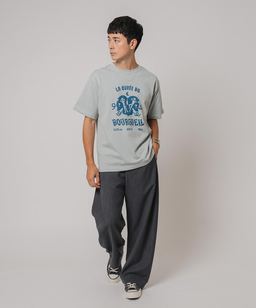 EDIFICE(エディフィス)の「Vin de France 別注 Tシャツ(Tシャツ/カットソー・メンズ・ホワイト/チャコールグレー/スカイブルー/ブラック/ホワイト×ホワイト/ホワイト系その他・MEDIUM/LARGE)」の20枚目の写真
