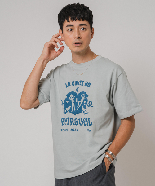 EDIFICE(エディフィス)の「Vin de France 別注 Tシャツ(Tシャツ/カットソー・メンズ・ホワイト/チャコールグレー/スカイブルー/ブラック/ホワイト×ホワイト/ホワイト系その他・MEDIUM/LARGE)」の21枚目の写真