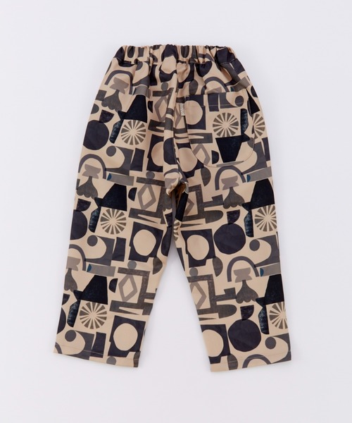 Ocean&Ground（オーシャン&グラウンド）の「ｿｳｶﾞﾗﾌﾟﾘﾝﾄﾀｯｸﾜｲﾄﾞﾊﾟﾝﾂ（その他パンツ・キッズ・ベージュ/ブラック・140/130/120/110/100/90）」の5枚目の写真