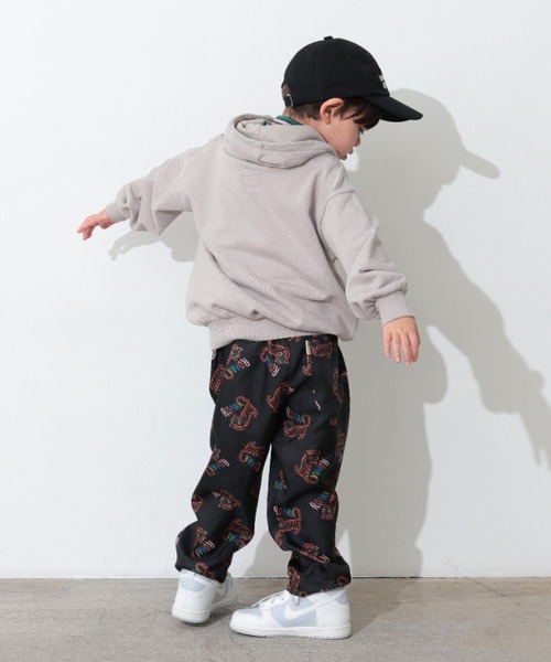 Ocean&Ground（オーシャン&グラウンド）の「ｿｳｶﾞﾗﾌﾟﾘﾝﾄﾀｯｸﾜｲﾄﾞﾊﾟﾝﾂ（その他パンツ・キッズ・ベージュ/ブラック・140/130/120/110/100/90）」の19枚目の写真