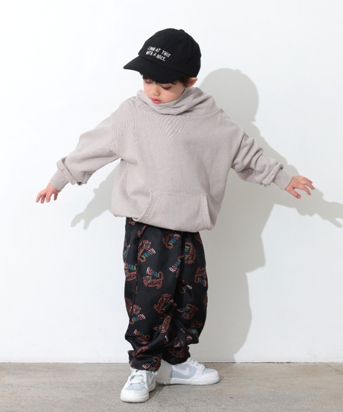 Ocean&Ground（オーシャン&グラウンド）の「ｿｳｶﾞﾗﾌﾟﾘﾝﾄﾀｯｸﾜｲﾄﾞﾊﾟﾝﾂ（その他パンツ・キッズ・ベージュ/ブラック・140/130/120/110/100/90）」の20枚目の写真