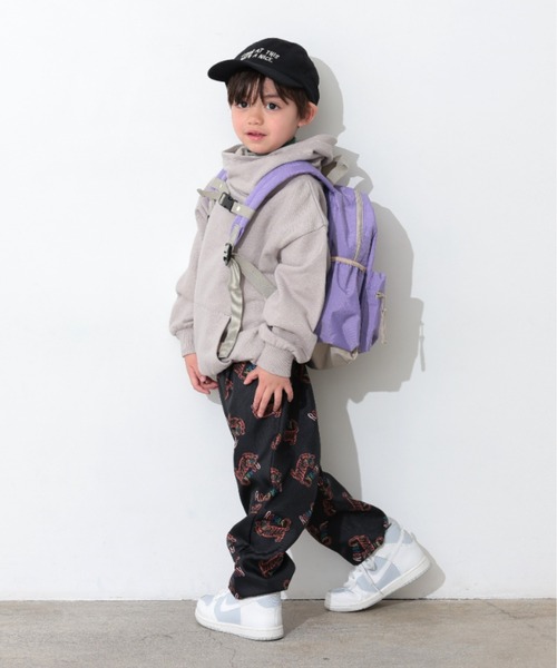 Ocean&Ground（オーシャン&グラウンド）の「ｿｳｶﾞﾗﾌﾟﾘﾝﾄﾀｯｸﾜｲﾄﾞﾊﾟﾝﾂ（その他パンツ・キッズ・ベージュ/ブラック・140/130/120/110/100/90）」の21枚目の写真