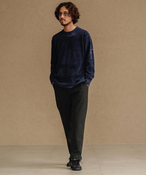 CALL&RESPONSE（コールアンドレスポンス）の「mn3142-シャギー-クルーニット-サイセンタク（ニット/セーター・メンズ・グレー/ブラック/ネイビー・1/2/4/5）」の7枚目の写真