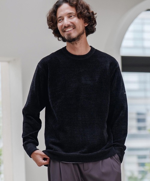 CALL&RESPONSE（コールアンドレスポンス）の「mn3142-シャギー-クルーニット-サイセンタク（ニット/セーター・メンズ・グレー/ブラック/ネイビー・1/2/4/5）」の9枚目の写真