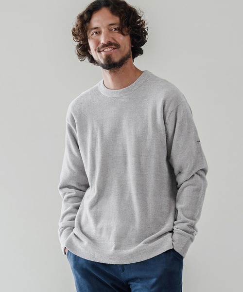 CALL&RESPONSE（コールアンドレスポンス）の「mn3142-シャギー-クルーニット-サイセンタク（ニット/セーター・メンズ・グレー/ブラック/ネイビー・1/2/4/5）」の15枚目の写真