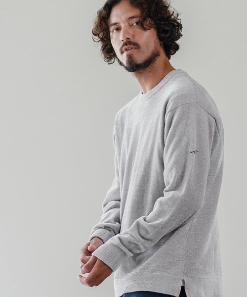 CALL&RESPONSE（コールアンドレスポンス）の「mn3142-シャギー-クルーニット-サイセンタク（ニット/セーター・メンズ・グレー/ブラック/ネイビー・1/2/4/5）」の16枚目の写真