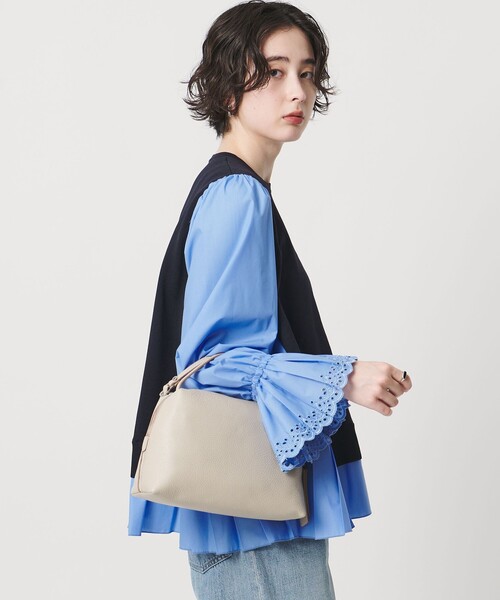GIANNI CHIARINI(ジャンニ キアリーニ)の「<GIANNI CHIARINI>ALIFA M バッグ 25FW(ショルダーバッグ・レディース・ブラック/ベージュ/ナチュラル・FREE)」の7枚目の写真