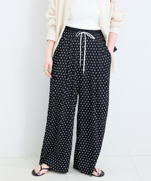 【タグ付き新品未着用】メゾンドドルチェ　ドットパンツ　黒　XS maison de dolce. ドルチェ フロッキードットパンツ XS