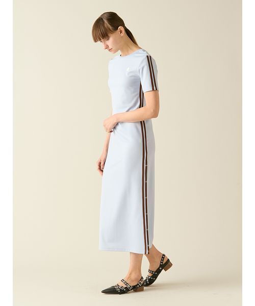 FURFUR（ファーファー）の「リボンロゴラインカットワンピース（ワンピース・レディース・ネイビー/レッド/ライトブルー・F）」の9枚目の写真