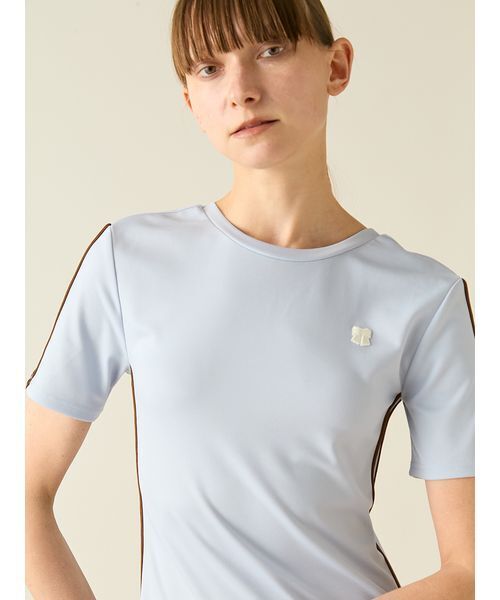 FURFUR（ファーファー）の「リボンロゴラインカットワンピース（ワンピース・レディース・ネイビー/レッド/ライトブルー・F）」の10枚目の写真