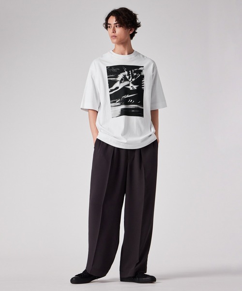 PS Paul Smith(ピーエスポールスミス)の「“Amusement Park” Tシャツ【252756 EXT02】(Tシャツ/カットソー・メンズ・ホワイト/レッド/ブラウン/ダークグレー/ブラック・X-LARGE/LARGE/MEDIUM/SMALL)」の6枚目の写真