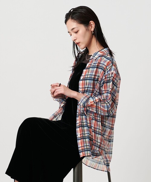 UNITED ARROWS（ユナイテッドアローズ）の「オーガンジー プリント シャツ ‐ウォッシャブル‐（シャツ/ブラウス・レディース・その他2/その他3/その他1・FREE）」の22枚目の写真