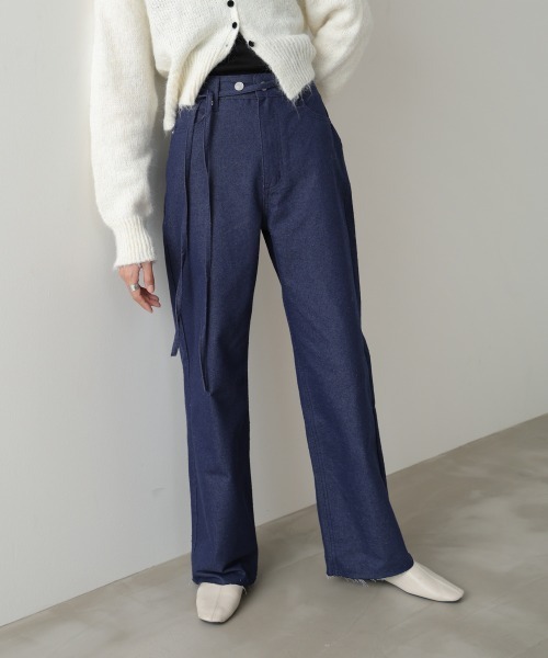 Bab（バブ）の「【セットアップ対応可】【サイズ展開あり】ドットダメージパンツ（その他パンツ・レディース・ベージュ/インディゴブルー/ブラック・S/M/L）」の7枚目の写真