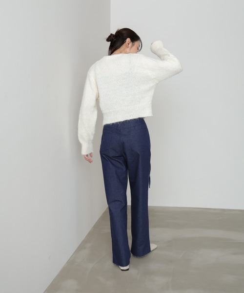 Bab（バブ）の「【セットアップ対応可】【サイズ展開あり】ドットダメージパンツ（その他パンツ・レディース・ベージュ/インディゴブルー/ブラック・S/M/L）」の8枚目の写真