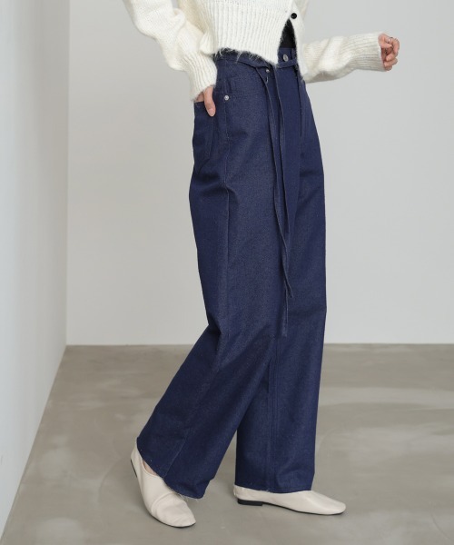 Bab（バブ）の「【セットアップ対応可】【サイズ展開あり】ドットダメージパンツ（その他パンツ・レディース・ベージュ/インディゴブルー/ブラック・S/M/L）」の9枚目の写真