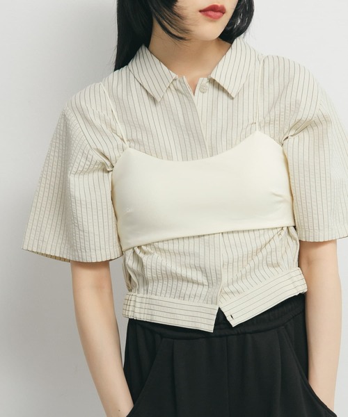 KBF（ケイビーエフ）の「シャーリングブラトップ（ブラジャー・レディース・アイボリー/ブラック・ONE）」の7枚目の写真