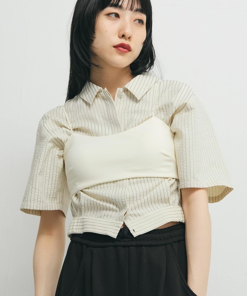 KBF（ケイビーエフ）の「シャーリングブラトップ（ブラジャー・レディース・アイボリー/ブラック・ONE）」の9枚目の写真