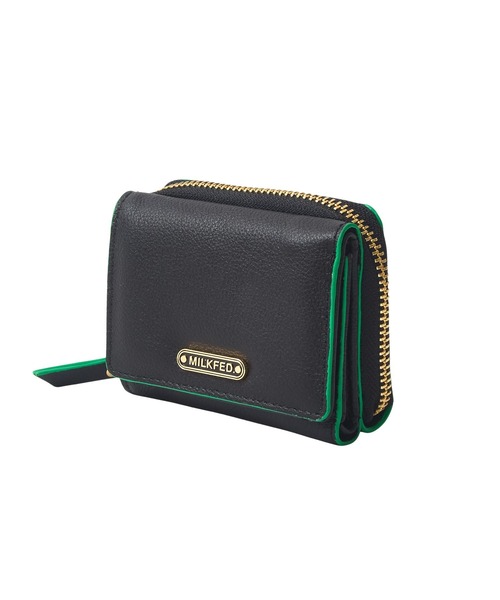 MILKFED.（ミルクフェド）の「LOGO TRIFOLD LEATHER WALLET（財布・レディース・ブラウン/ブラック/オフホワイト・ONE SIZE）」の3枚目の写真