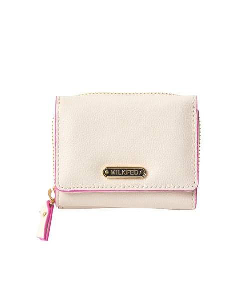MILKFED.（ミルクフェド）の「LOGO TRIFOLD LEATHER WALLET（財布・レディース・ブラウン/ブラック/オフホワイト・ONE SIZE）」の8枚目の写真