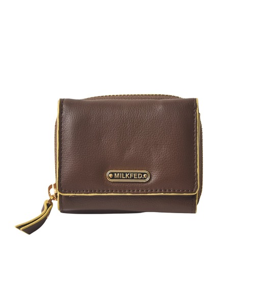 MILKFED.（ミルクフェド）の「LOGO TRIFOLD LEATHER WALLET（財布・レディース・ブラウン/ブラック/オフホワイト・ONE SIZE）」の16枚目の写真