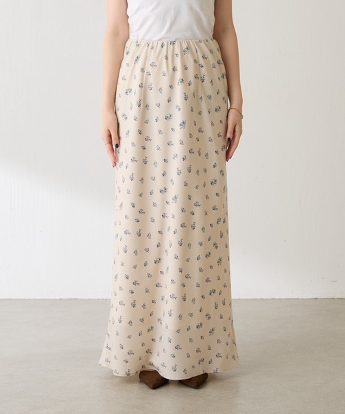 COLLAGE GALLARDAGALANTE（コラージュガリャルダガランテ）の「小花柄マーメイドスカート（スカート・レディース・ブラウン/アイボリー・FREE）」の11枚目の写真