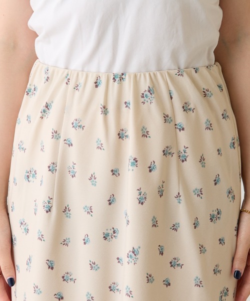 COLLAGE GALLARDAGALANTE（コラージュガリャルダガランテ）の「小花柄マーメイドスカート（スカート・レディース・ブラウン/アイボリー・FREE）」の14枚目の写真