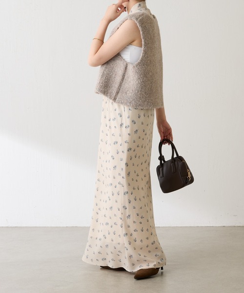 COLLAGE GALLARDAGALANTE（コラージュガリャルダガランテ）の「小花柄マーメイドスカート（スカート・レディース・ブラウン/アイボリー・FREE）」の22枚目の写真
