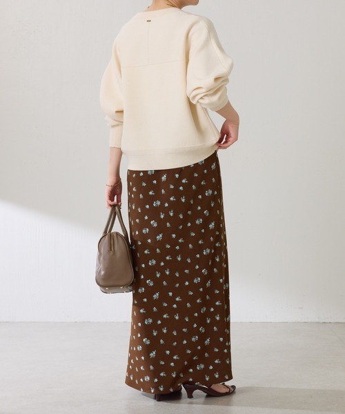 COLLAGE GALLARDAGALANTE（コラージュガリャルダガランテ）の「小花柄マーメイドスカート（スカート・レディース・ブラウン/アイボリー・FREE）」の7枚目の写真