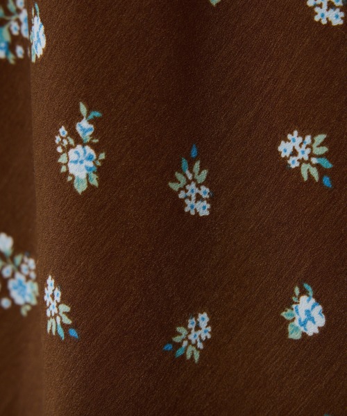 COLLAGE GALLARDAGALANTE（コラージュガリャルダガランテ）の「小花柄マーメイドスカート（スカート・レディース・ブラウン/アイボリー・FREE）」の10枚目の写真