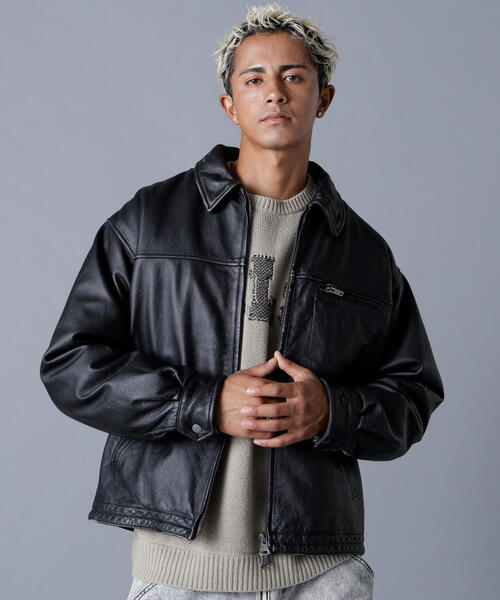 DankeSchon/ダンケシェーン/AGING COWHIDE LEATHER JACKET（ブルゾン