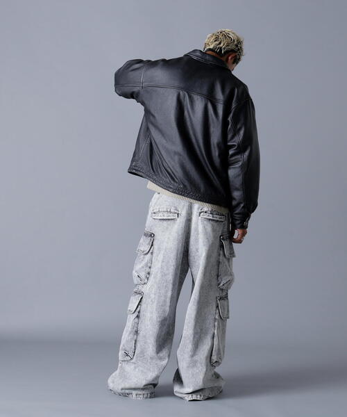 DANKE SCHON（ダンケシェーン）の「DankeSchon/ダンケシェーン/AGING COWHIDE LEATHER JACKET（ブルゾン・メンズ・ブラウン/ブラック・M/L）」の13枚目の写真