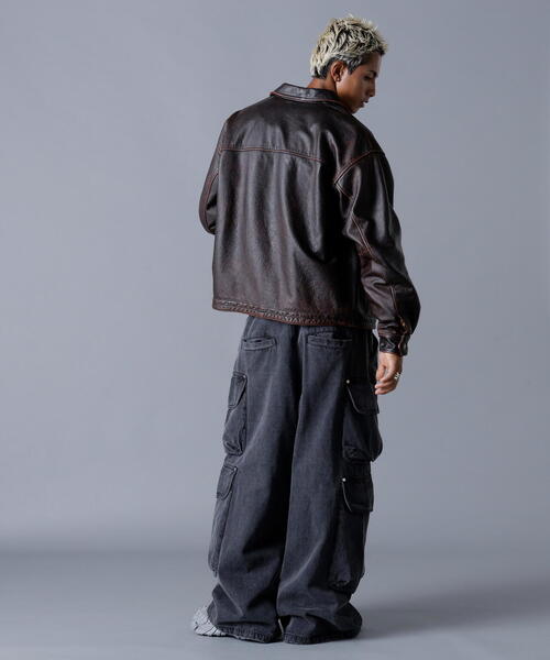 DankeSchon/ダンケシェーン/AGING COWHIDE LEATHER JACKET（ブルゾン