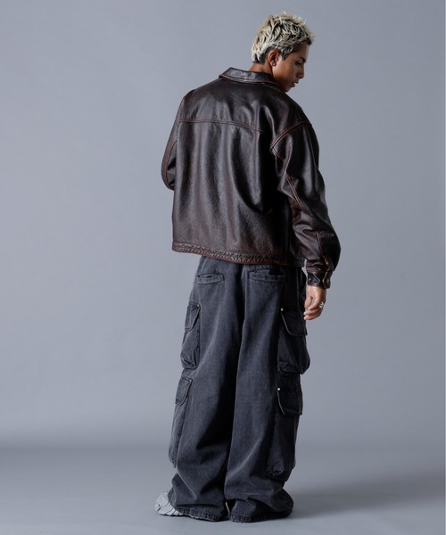 DANKE SCHON ダンケシェーン DankeSchon/ダンケシェーン/11onZ ZIP POCKET FLARE CARGO PANTS