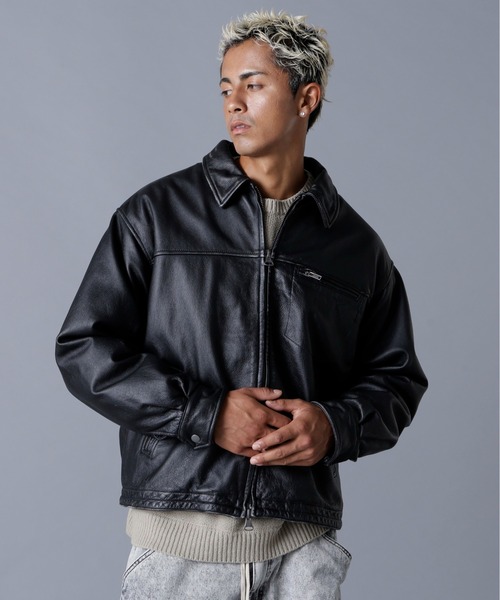 DankeSchon/ダンケシェーン/AGING COWHIDE LEATHER JACKET