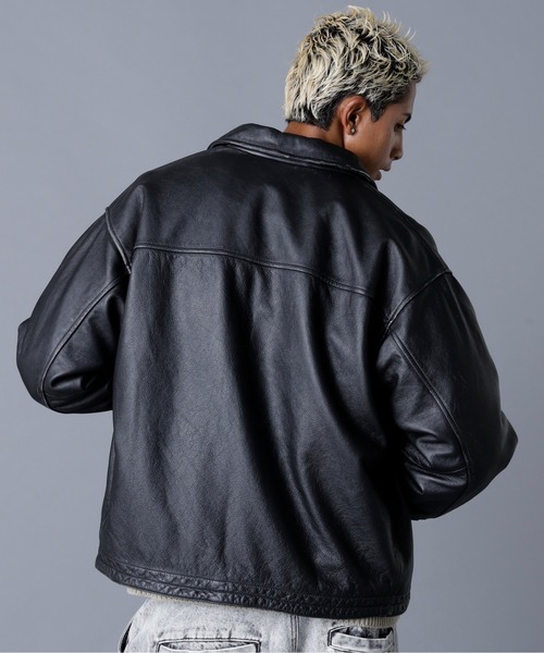 DankeSchon/ダンケシェーン/AGING COWHIDE LEATHER JACKET（ブルゾン