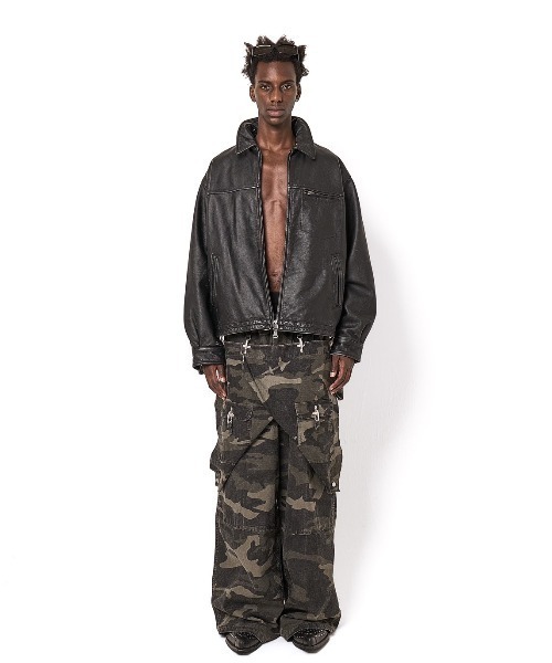 DANKE SCHON（ダンケシェーン）の「DankeSchon/ダンケシェーン/AGING COWHIDE LEATHER JACKET（ブルゾン・メンズ・ブラウン/ブラック・M/L）」の20枚目の写真