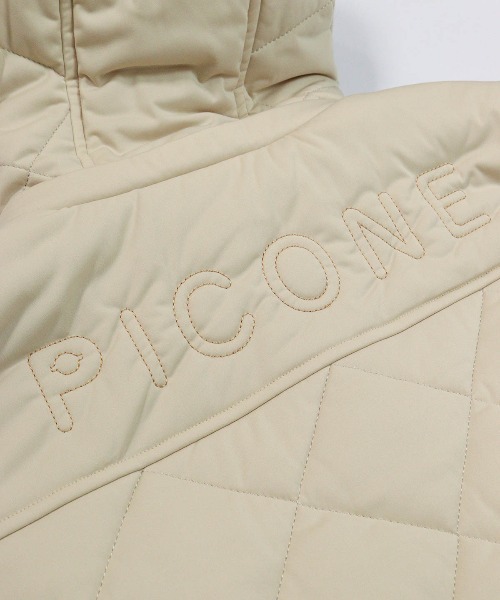 Picone CLUB（ピッコーネクラブ）の「防風保温キルト中綿ジップベスト（ベスト・レディース・ホワイト/ブラック/ベージュ・S/L/M）」の4枚目の写真
