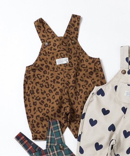 BREEZE（ブリーズ）の「【リンク】ベビーシェフサロペット（その他ベビーウェア・キッズ・キナリ/チェック/ブラウン・80/70）」の3枚目の写真