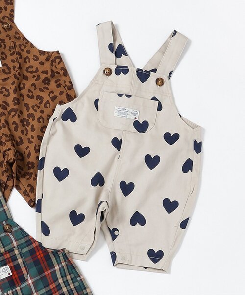 BREEZE（ブリーズ）の「【リンク】ベビーシェフサロペット（その他ベビーウェア・キッズ・キナリ/チェック/ブラウン・80/70）」の2枚目の写真