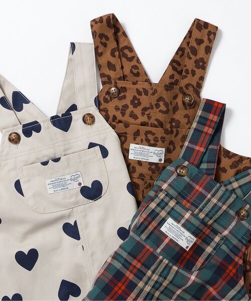 BREEZE（ブリーズ）の「【リンク】ベビーシェフサロペット（その他ベビーウェア・キッズ・キナリ/チェック/ブラウン・80/70）」の5枚目の写真